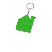 Брелок-рулетка Домик, 1 м., зеленое яблоко