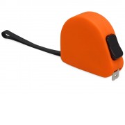 Рулетка 3м Meter, софт-тач, оранжевый