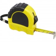 Рулетка длиной 5 метров Rule из переработанной пластмассы, сертифицированной по стандарту RCS - Желтый