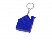 Брелок-рулетка Домик, 1 м., синий
