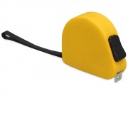 Рулетка 3м Meter, софт-тач, желтый