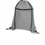 Рюкзак со шнурком Ross из переработанного ПЭТ, heather medium grey
