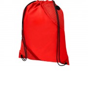 Рюкзак со шнурком Oriole с двойным кармашком, красный