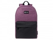Рюкзак TORBER GRAFFI, фиолетовый с карманом черного цвета, полиэстер меланж, 42 х 29 x 19 см