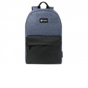 Рюкзак TORBER GRAFFI, серый с карманом черного цвета, полиэстер меланж, 42 х 29 x 19 см