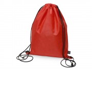 Рюкзак-мешок Reviver из нетканого переработанного материала RPET, красный
