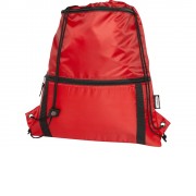Изолированная сумка со шнурком Adventure объемом 9 л из переработанных материалов, соответствующих стандарту GRS, красный