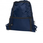 Изолированная сумка со шнурком Adventure объемом 9 л из переработанных материалов, соответствующих стандарту GRS, темно-синий
