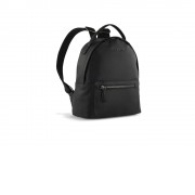 Рюкзак женский BUGATTI Bella, чёрный, воловья кожа/полиэстер, 24,5х12х27 см