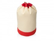 Рюкзак-мешок Indiana хлопковый, 180гр, натуральный/красный