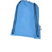 Рюкзак со шнурком Oriole из переработанного ПЭТ, синий