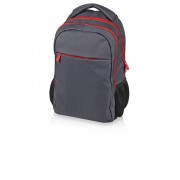 Рюкзак Metropolitan, серый с красной молнией и черной подкладкой