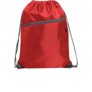 Рюкзак-мешок NINFA с карманом на молнии, красный