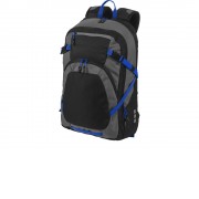 Рюкзак Milton для ноутбука 14, черный/темно-серый/ярко-синий