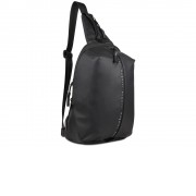 Рюкзак с одним плечевым ремнем BUGATTI Blanc, чёрный, тарпаулин/полиэстер, 18х9х30 см