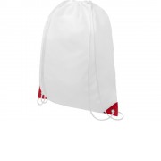 Рюкзак со шнурком Oriole, имеет цветные края, красный