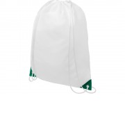 Рюкзак со шнурком Oriole, имеет цветные края, зеленый