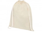 Рюкзак со шнурком Tenes из хлопка плотностью 140 г/м2, natural