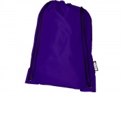 Рюкзак со шнурком Oriole из переработанного ПЭТ, пурпурный