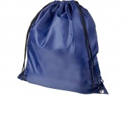 Рюкзак со шнурком Oriole из переработанного ПЭТ, темно-синий