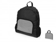 Рюкзак складной Reflector со светоотражающим карманом, темно-серый/серебристый