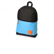 Рюкзак Chap с люверсом из полиэстера (600D), черный/голубой