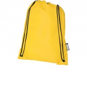 Рюкзак со шнурком Oriole из переработанного ПЭТ, желтый