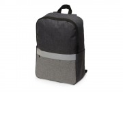 Рюкзак Merit со светоотражающей полосой и отделением для ноутбука 15.6'', темно-серый/серый