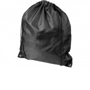 Рюкзак со шнурком Oriole из переработанного ПЭТ, черный