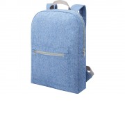 Рюкзак из переработанного хлопка и полиэстера плотностью 210 г/м2 Pheebs, синий