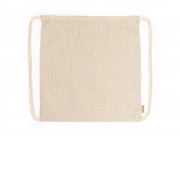 Рюкзак-мешок BRESCIA из переработанного хлопка, бежевый