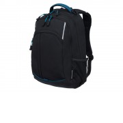 Рюкзак TORBER ROCKIT с отделением для ноутбука 15.6, чёрный/синий, нейлон, 32 х 14 х 50 см, 22л
