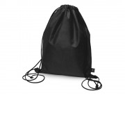 Рюкзак-мешок Reviver из нетканого переработанного материала RPET, черный