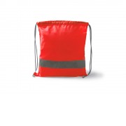 Рюкзак-мешок LABUR со светоотражающей полоской, красный