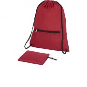 Складной рюкзак со шнурком Coss, heather dark red