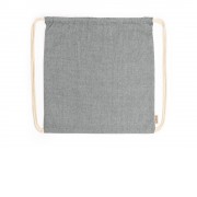 Рюкзак-мешок BRESCIA из переработанного хлопка, черный