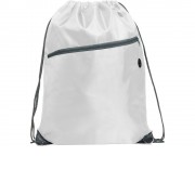 Рюкзак-мешок NINFA с карманом на молнии, белый