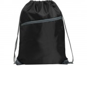 Рюкзак-мешок NINFA с карманом на молнии, черный