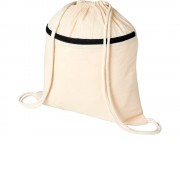 Рюкзак Oregon на молнии с кулиской, натуральный/черный