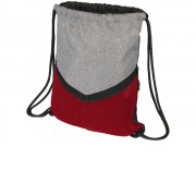 Спортивный рюкзак-мешок, серый/красный
