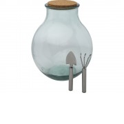 Tier Террариум из переработанного стекла с садовым набором , прозрачный