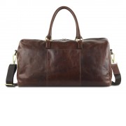 Сумка дорожная Mano Don Leon, натуральная кожа в коричневом цвете, 50 х 27 х 24 см