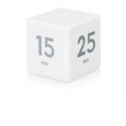 Таймер для тайм-менеджмента Time Capsule на 5-15-25-45 минут, софт-тач, белый