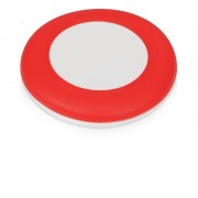 Беспроводное зарядное устройство со встроенным кабелем 2-в-1 Disc, красный