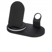 Складная зарядная станция с беспроводной зарядкой Flashport, 15 Вт, черный