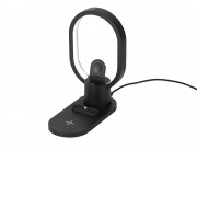 Беспроводная зарядная станция 4-в-1 Portal c лампой, 15 Вт, черный