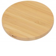 Беспроводное зарядное устройство из бамбука Cap, натуральный