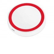 Беспроводное зарядное устройство Dot, 5 Вт, белый/красный