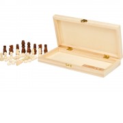 Деревянный шахматный набор King, натуральный