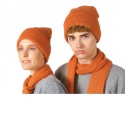 Шапка Dunant, двуслойная, оранжевый
